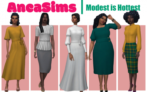 Maxis Match Modest is Hottest Set by simsfinds - The Sims 4 Custom Content