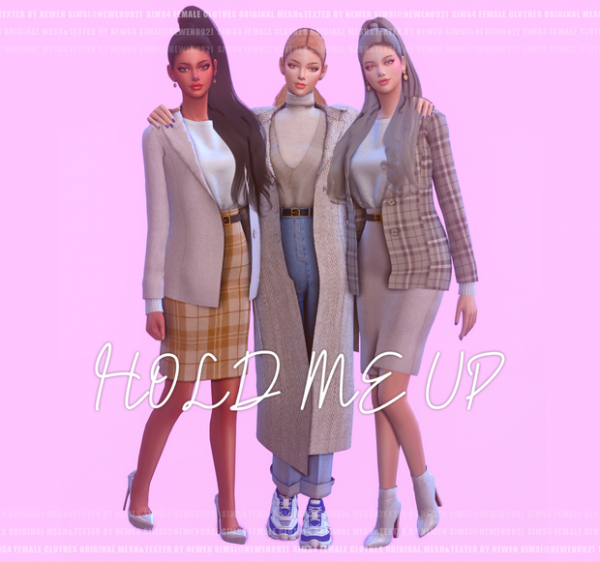Alpha Hold me up set [뉴엔] by simsfinds - The Sims 4 Custom Content
