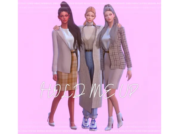 Alpha Hold me up set [뉴엔] by new_en092 - The Sims 4 Custom Content