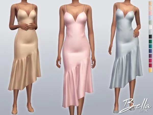 Alpha Sifix's Bella Dress - The Sims 4 Custom Content