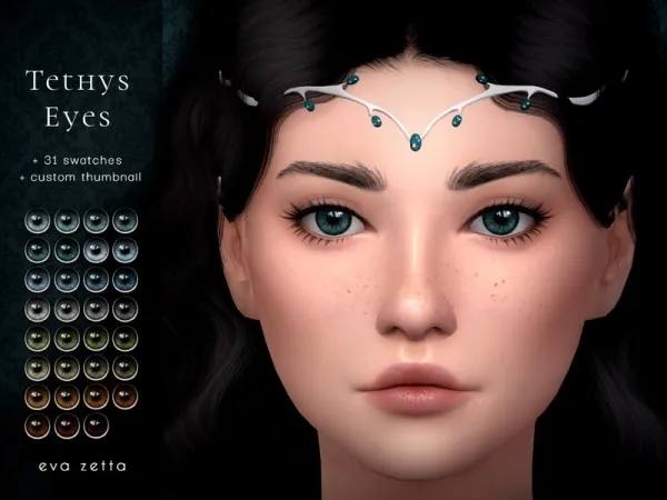 Maxis Match Tethys Eyes Eva Zetta - The Sims 4 Custom Content
