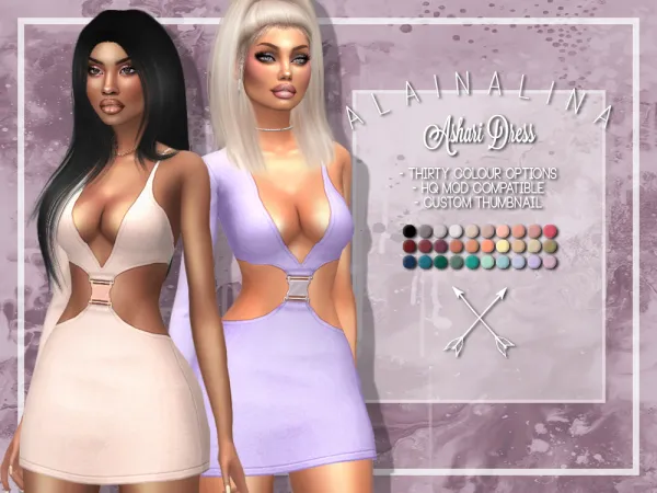 Mix Ashari Dress - The Sims 4 Custom Content