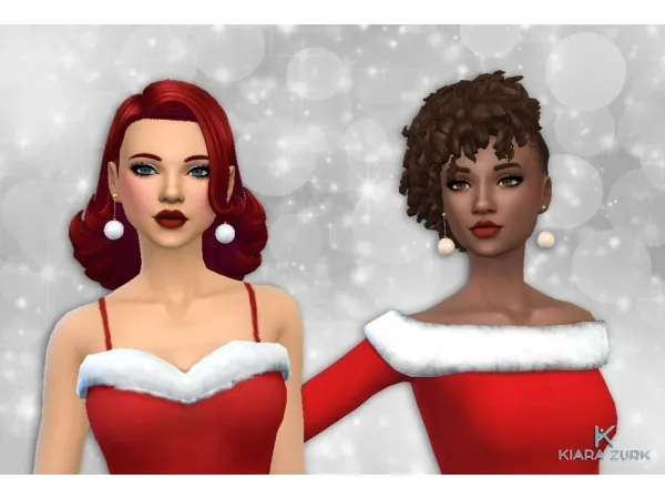 Maxis Match Pom Pom Earrings - The Sims 4 Custom Content