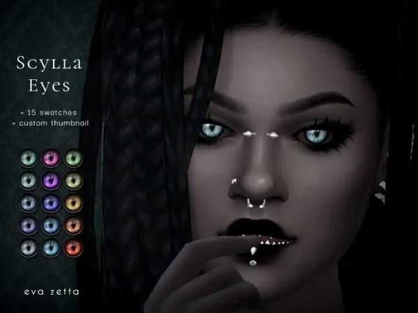 Maxis Match Scylla Eyes Eva Zetta - The Sims 4 Custom Content