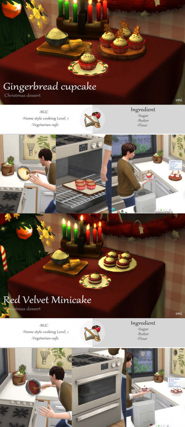 Alpha [December Recipe] Christmas dessert by simsfinds - The Sims 4 Custom Content