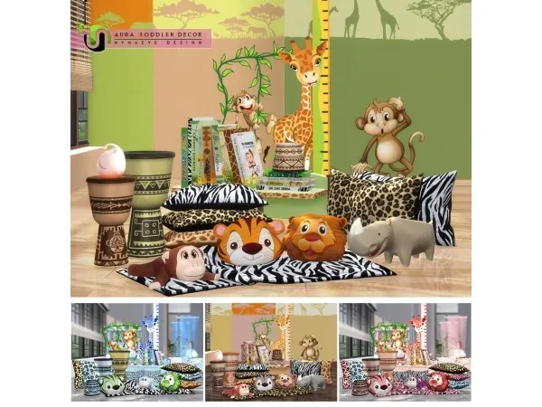 Alpha Aura Toddler Room Decor - The Sims 4 Custom Content