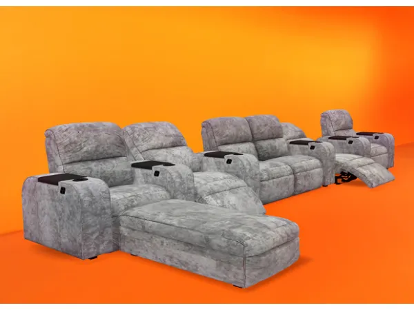 Alpha HOME THEATER MODULAR SEATING by Inner City Simmer - The Sims 4 Custom Content