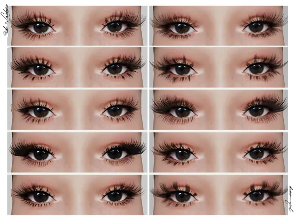 Alpha [ DREAMGIRL ] 3D LASHES VER 5 by dreamgirl - The Sims 4 Custom Content