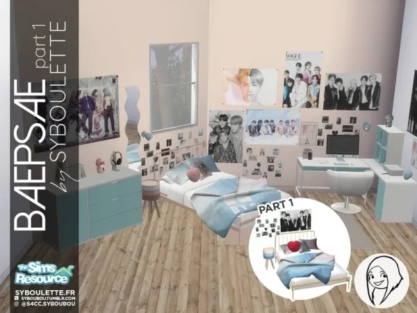 Syboubou's Baepsae set - Kpop bedroom (part 1)