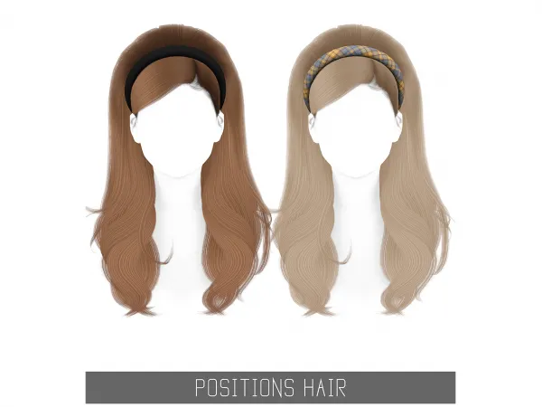 Alpha POSITIONS HAIR by simsfinds - The Sims 4 Custom Content