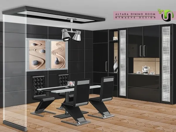 Alpha Altara Dining Room by simsfinds - The Sims 4 Custom Content