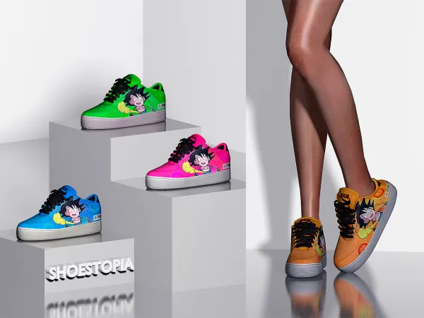 Alpha Dragon Ball Shoes - The Sims 4 Custom Content