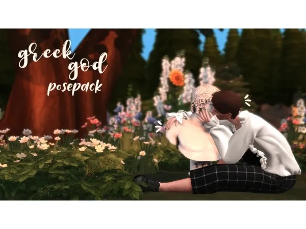 Alpha Greek God Posepack - The Sims 4 Custom Content