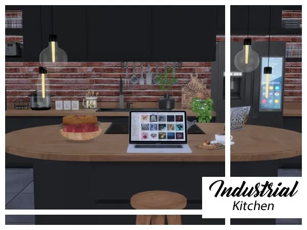 Alpha Industrial Kitchen - The Sims 4 Custom Content