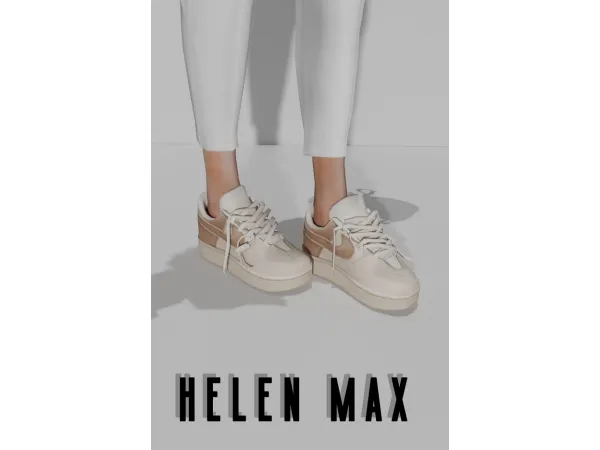 Alpha Beige Nicke by Helen Max - The Sims 4 Custom Content