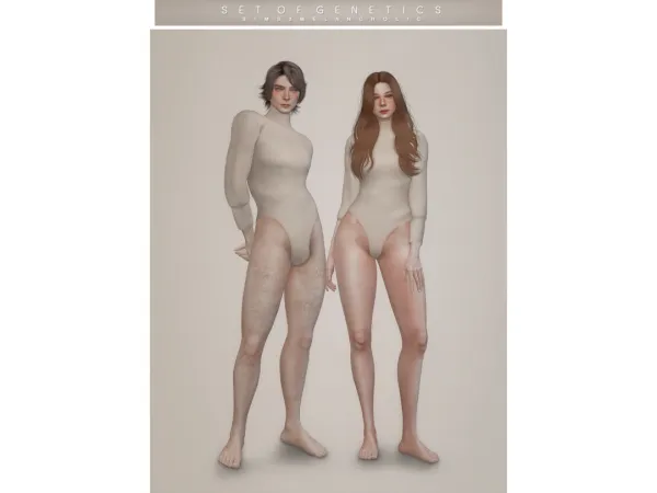 Alpha set of genetics by sims3melancholic - The Sims 4 Custom Content