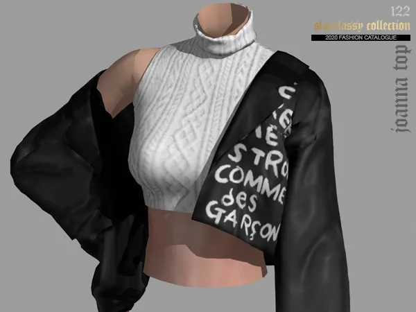 Alpha SC122 Joana top - The Sims 4 Custom Content