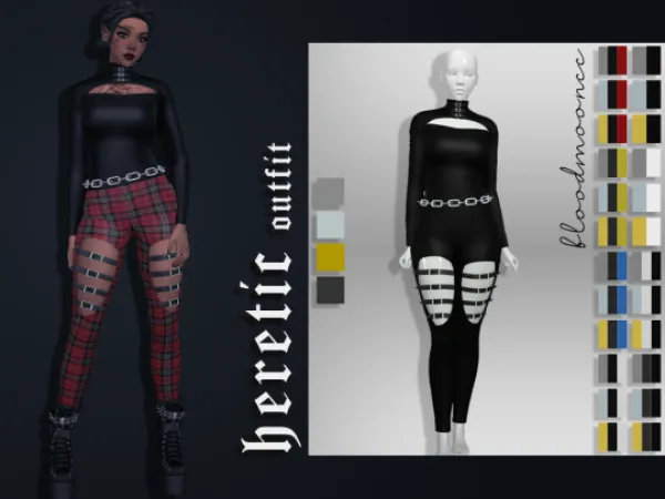 Maxis Match Heretic outfit - The Sims 4 Custom Content