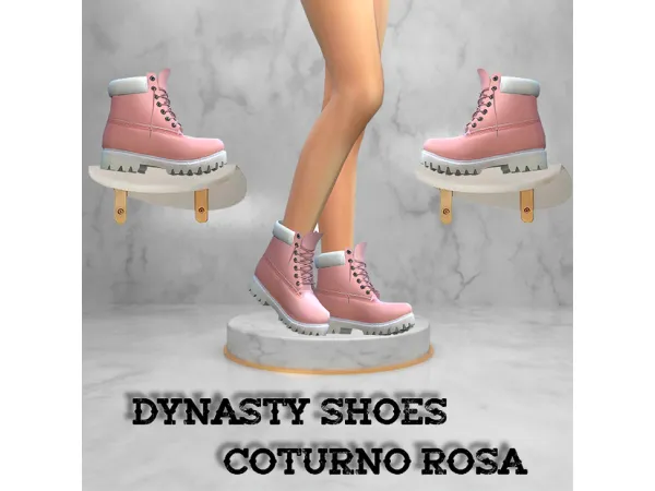 Maxis Match DYNASTY SHOES Coturno Rosa - The Sims 4 Custom Content