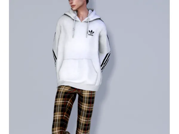 Alpha [Noru] Oversized Hoodie M by simsfinds - The Sims 4 Custom Content