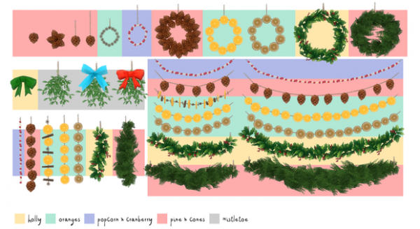 Alpha Winter Gifts ALL traditional deco by simsfinds - The Sims 4 Custom Content