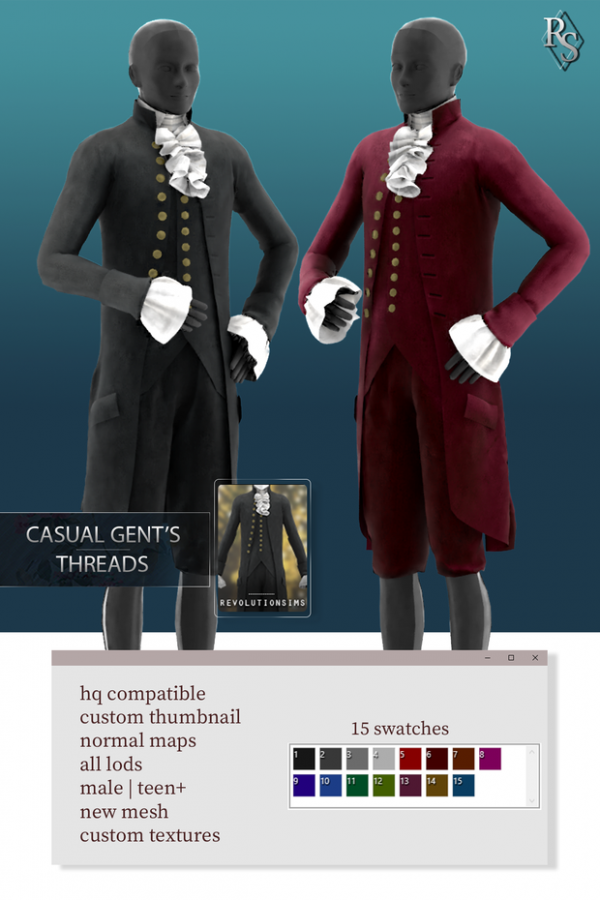 Alpha Casual Gentlemen's Threads by simsfinds - The Sims 4 Custom Content