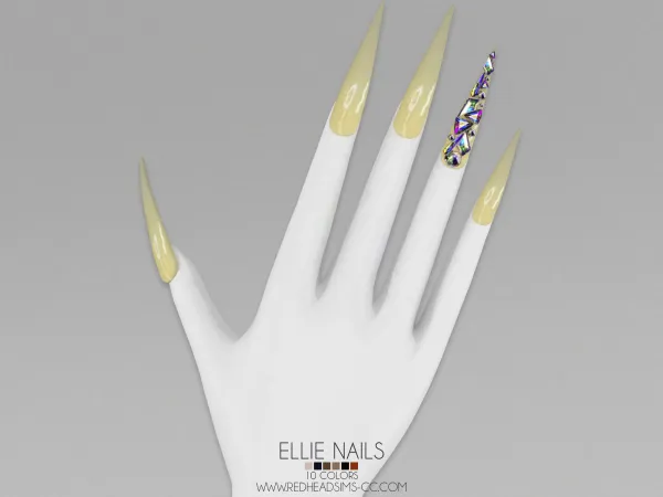 Alpha ELLIE NAILS - The Sims 4 Custom Content
