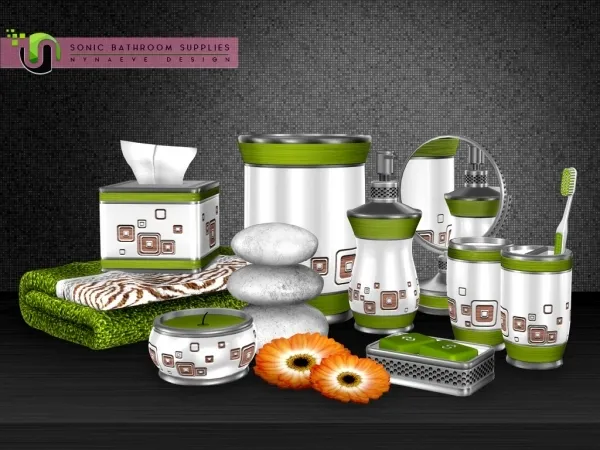 Alpha Sonic Bathroom Supplies by simsfinds - The Sims 4 Custom Content