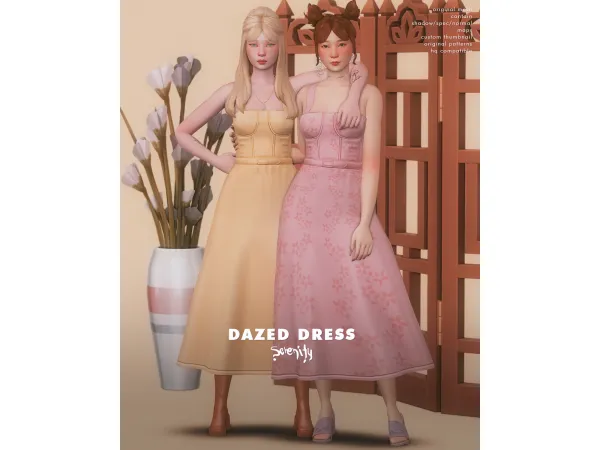 Maxis Match Dazed Dress by SERENITY - The Sims 4 Custom Content