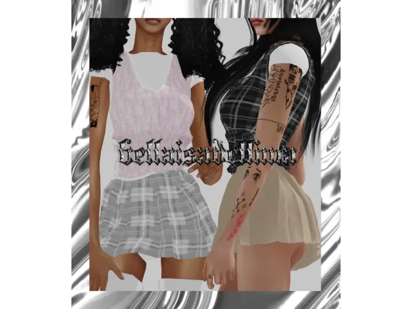 Alpha Y2K SCHOOLGIRL by bellaisadellima - The Sims 4 Custom Content