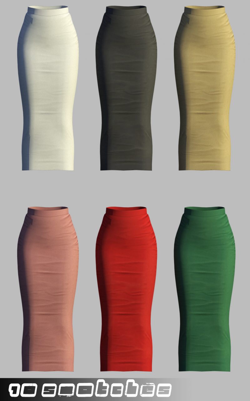 Af midi pencil skirts for the sims 4 by cheap caleb