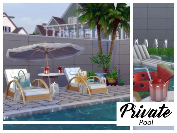 Alpha Private Pool - The Sims 4 Custom Content