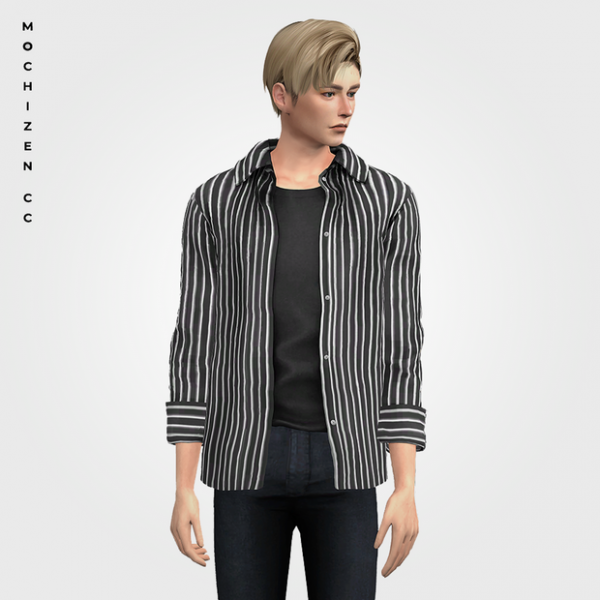 Alpha Layered Shirt Male Vers. by simsfinds - The Sims 4 custom content