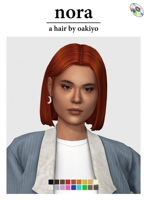 Maxis Match Nora Hair by simsfinds - The Sims 4 Custom Content