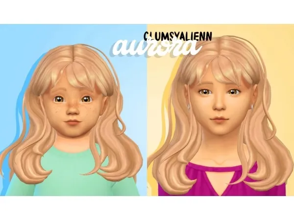 Maxis Match spring advent day 3 aurora by clumsyalienn - The Sims 4 Custom Content