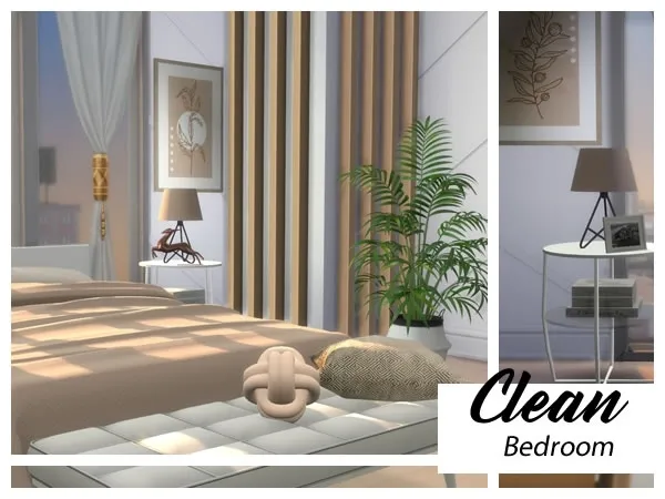 Alpha Clean Bedroom - The Sims 4 Custom Content