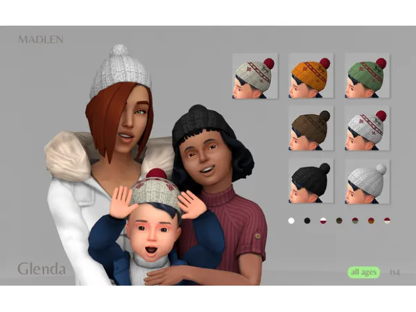 Maxis Match Madlen Glenda Hats by Madlen - The Sims 4 Custom Content