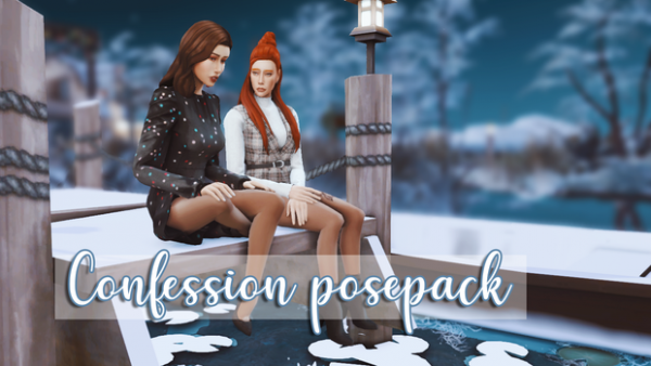 Maxis Match [Namifly] disappointment of love on the pier POSEPACK by simsfinds - The Sims 4 Custom Content