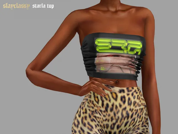 Alpha SC120 Starla Top - The Sims 4 Custom Content