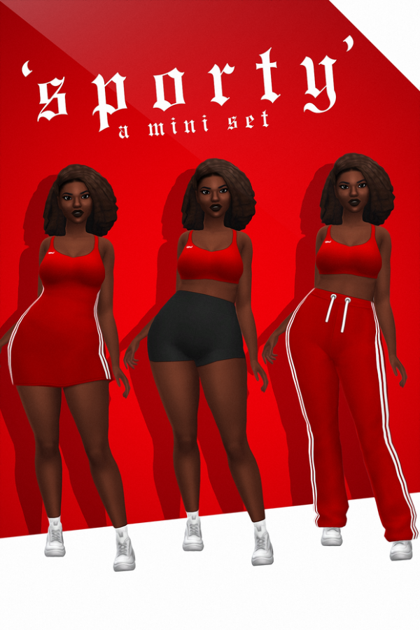 Maxis Match SPORTY a mini set by simsfinds - The Sims 4 Custom Content