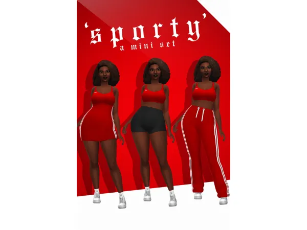 Maxis Match SPORTY a mini set by grimcookies - The Sims 4 Custom Content