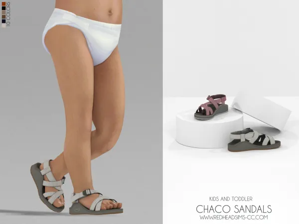 Alpha CHACO SANDALS KIDS AND TODDLER - The Sims 4 Custom Content