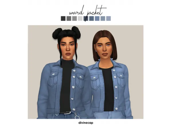 Maxis Match ward jacket by dc - The Sims 4 Custom Content