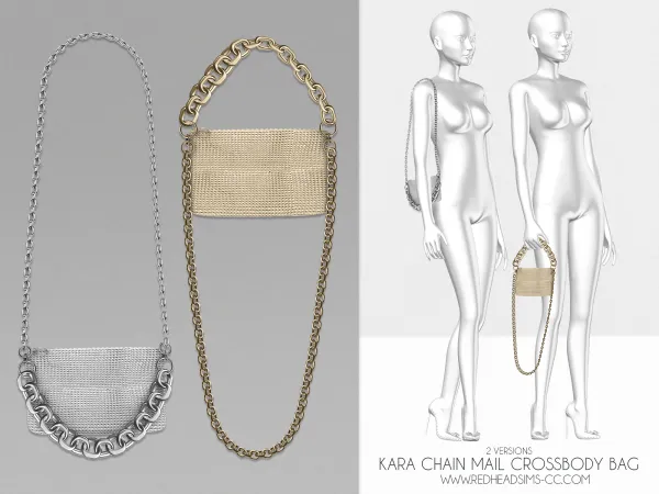 KARA CHAIN MAIL CROSSBODY BAG - 2 VERSIONS