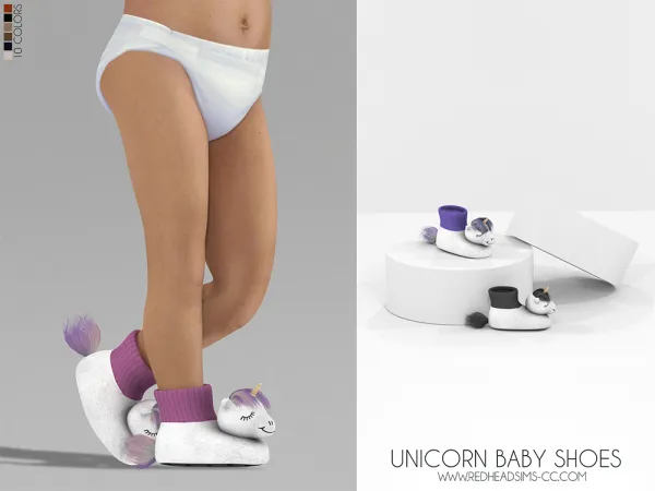 Alpha UNICORN BABY SHOES - The Sims 4 Custom Content