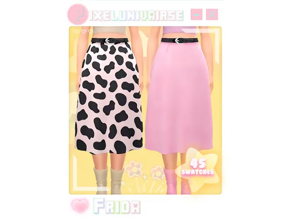 Maxis Match Frida skirt - The Sims 4 Custom Content