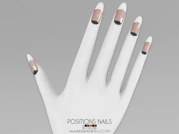 Alpha POSITIONS NAILS - The Sims 4 Custom Content