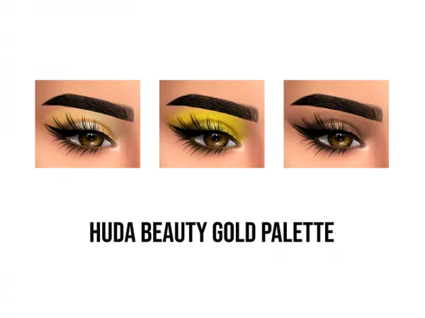 Maxis Match HUDA BEAUTY GOLD PALETTE - The Sims 4 Custom Content