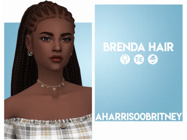 Maxis Match Brenda Hair by aharris00britney - The Sims 4 Custom Content