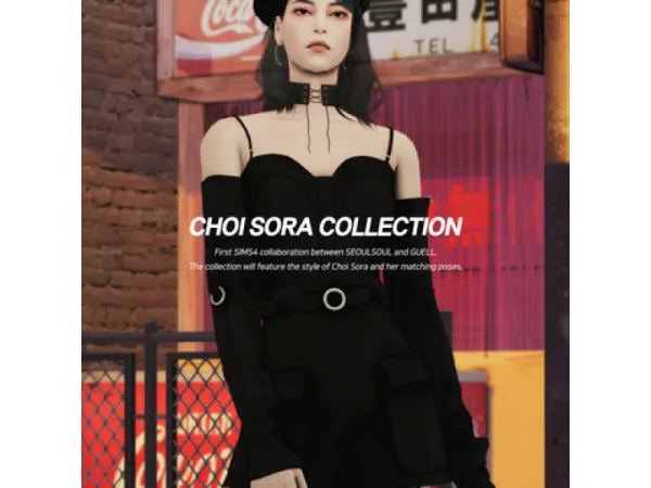Mix [Collaboration With GUELL] Choi Sora Collection 01 by seoulsoul - The Sims 4 Custom Content